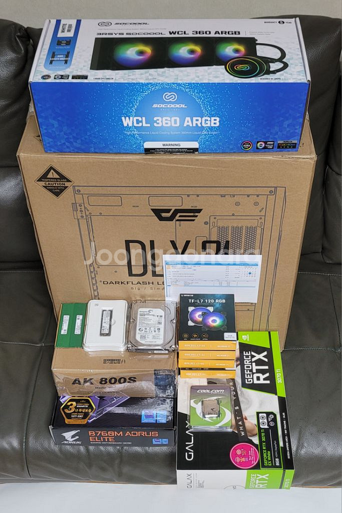 13600KF RTX3070TI 수랭 방송 게이밍컴퓨터--6