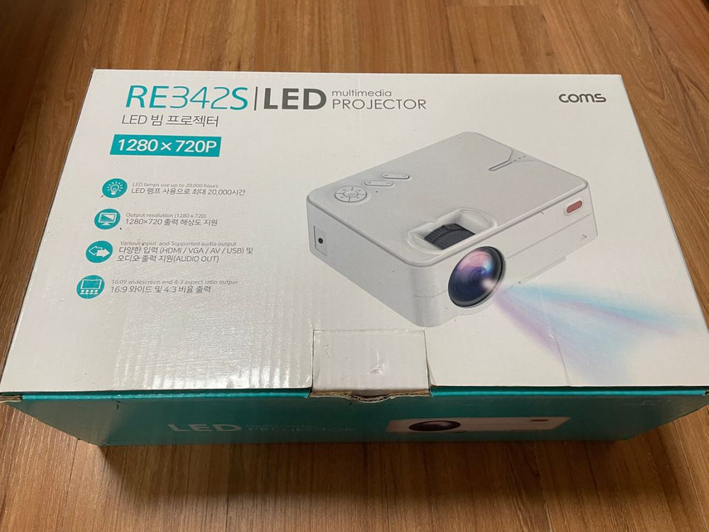 컴스마트 led 미니 빔프로젝터--0