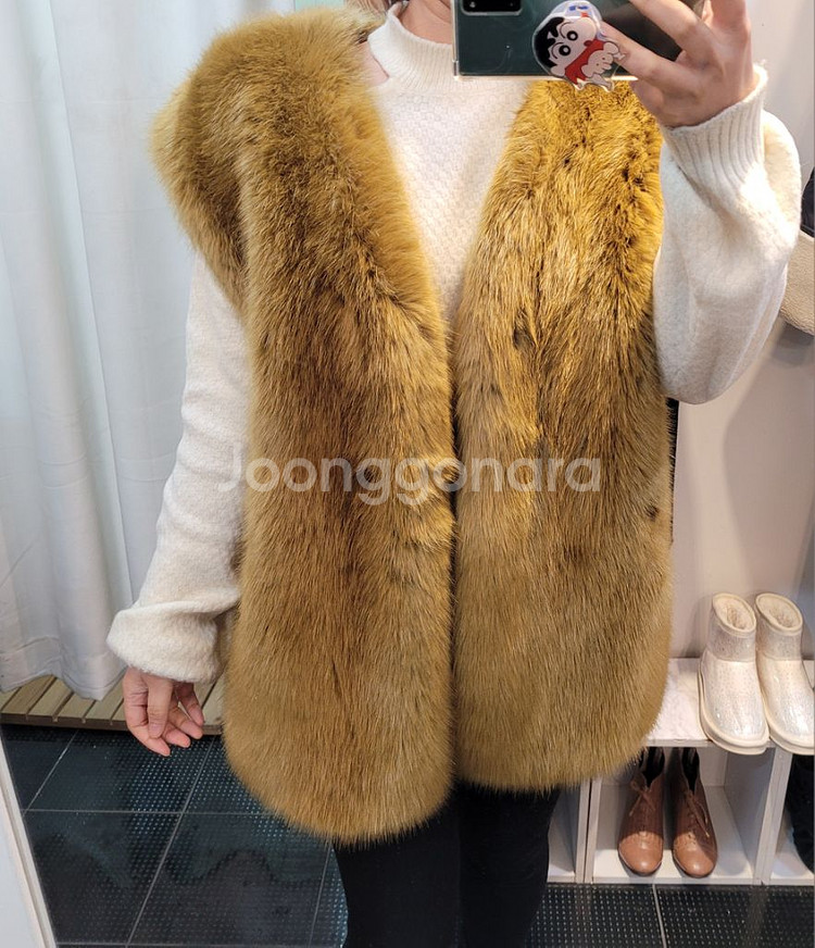 세일 최고급 백화점 에코밍크퍼조끼--2