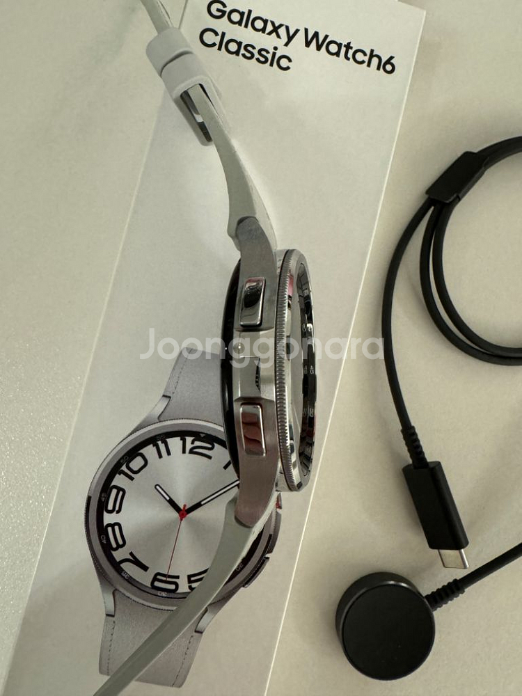 갤럭시 워치 6프로 클래식47mm 실버--2
