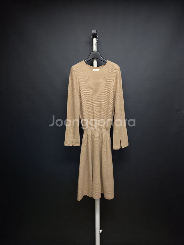 SJSJ 춘추 홀가먼트 울 롱 플레어 원피스 F--5