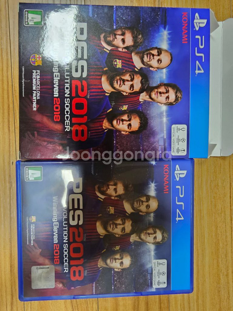 PES 위닝 2018 팔아요 (PS5 구동 이상없음)--1