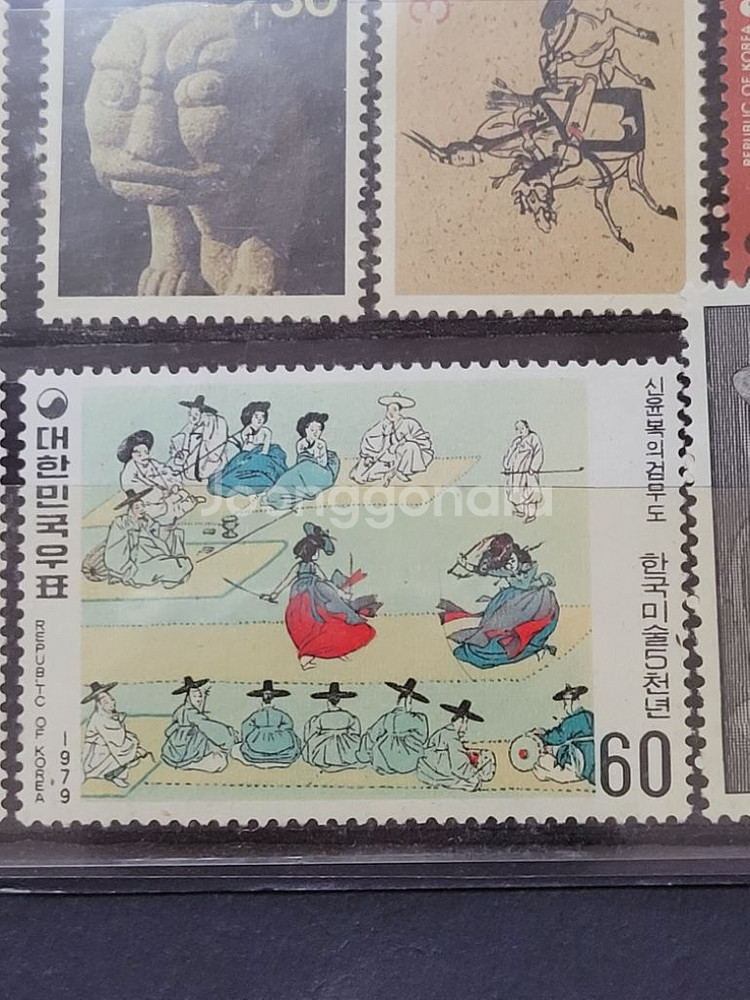 1979~81 한국미술오천년 특별우표 20종 풀세트--8