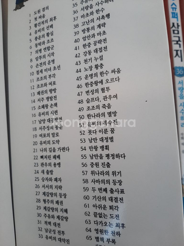 만화 슈퍼삼국지 전34권 구성--2