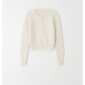 더위시 리즈 홀리데이 앙고라 가디건 아이보리