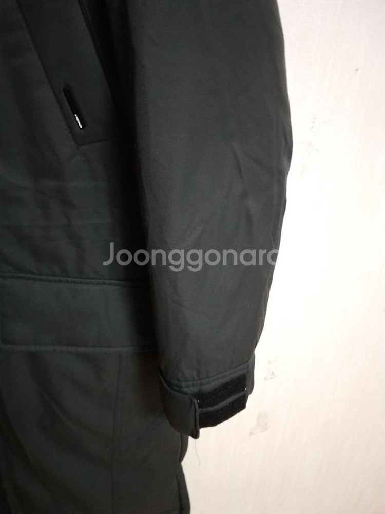 남성 해드 거위털 롱패딩 (카키.100)--4