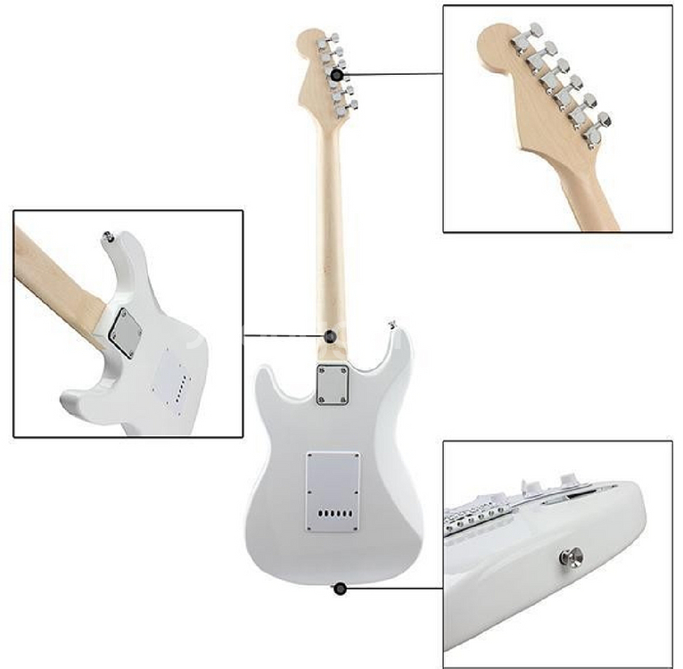 일렉기타 guitar 블랙/올화이트 노브랜드--7