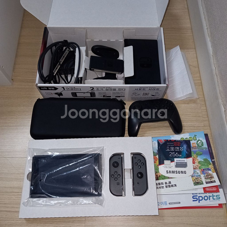 닌텐도 스위치 256기가 풀구성 조이콘포함--2
