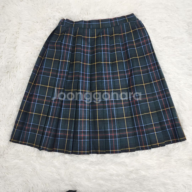 버버리(Burberry) 체크 미니 스커트--1