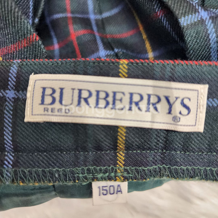 버버리(Burberry) 체크 미니 스커트--2