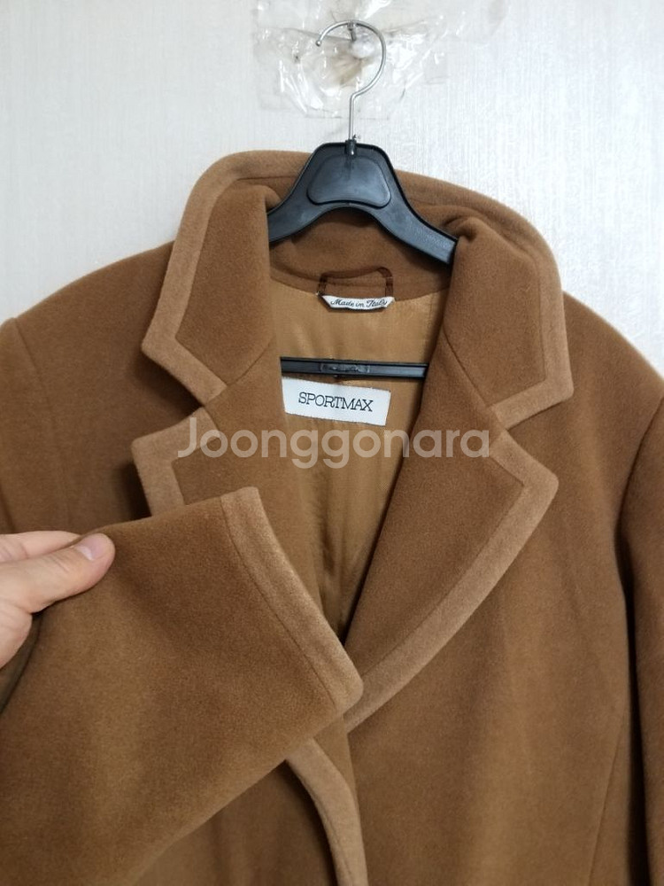 여성 막스마라 스포맥스 울.캐시미어 롱코트(100)--3