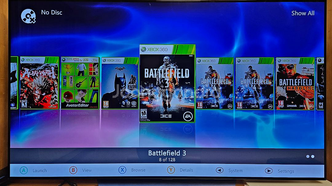 Xbox 360 오로라 버전 글리치 게임 100여개--8