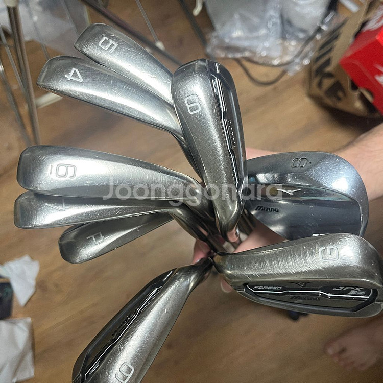 좌타 미즈노 jpz ez forged 경량 스틸 아이언--2