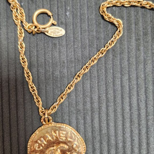 샤넬 금장 빈티지 목걸이