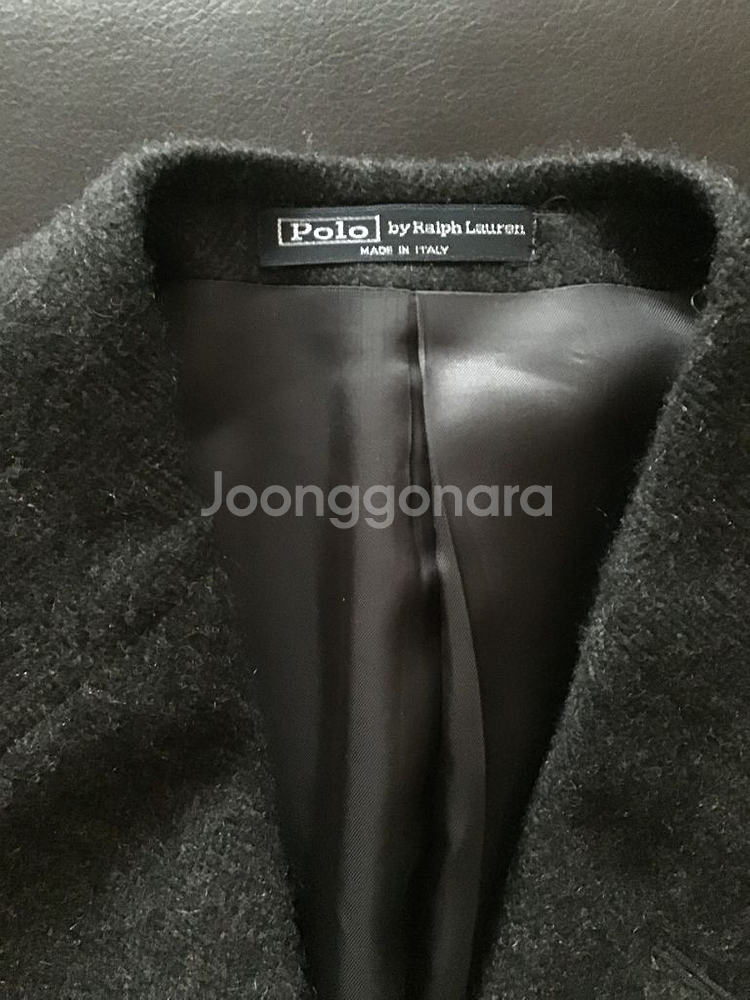 폴로 랄프로렌 - 차콜 헤링본 캐시미어 자켓 40R--1