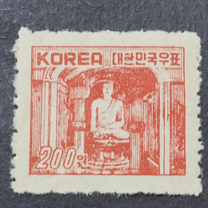 1952년 보통우표 석굴암 200원