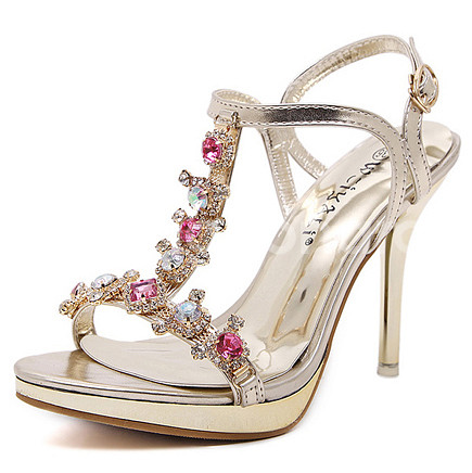 쥬얼리 스트랩샌들 230사이즈(235착용 가능)--1