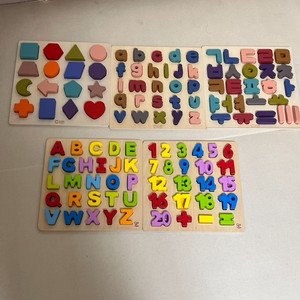 가베가족 하페 도형,알파벳,한글,숫자 퍼즐 5종