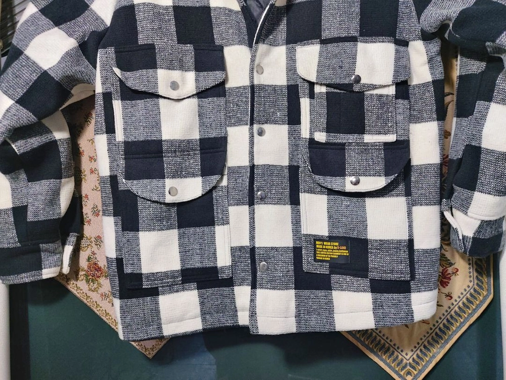 L mens wear store 유틸리티 체크 자켓 이미지