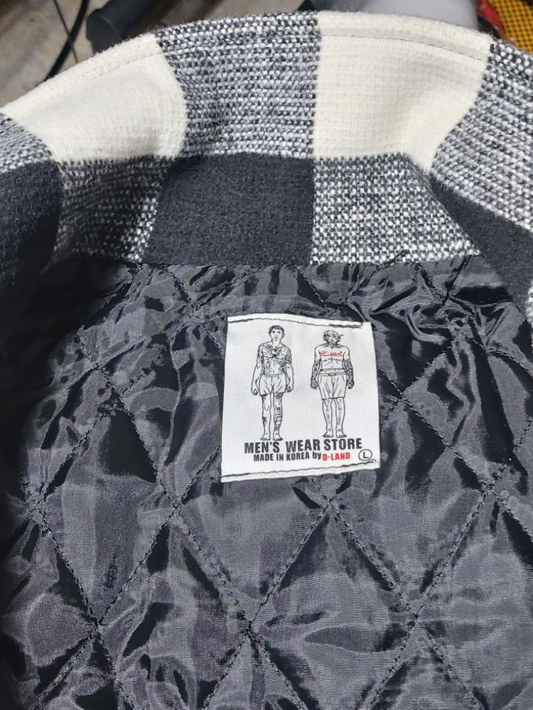 L mens wear store 유틸리티 체크 자켓 이미지