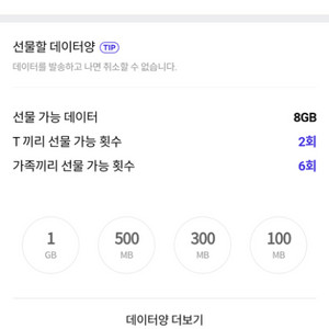 sk 데이터 2기가 판매합니다 3500원