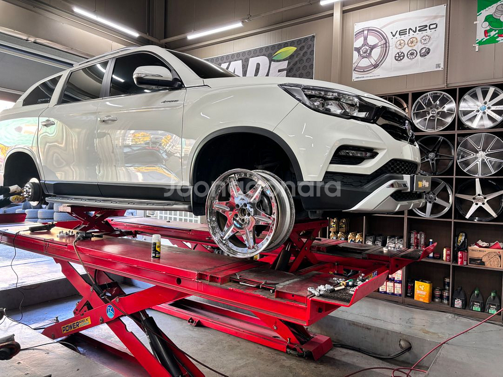 워크 LS406 크롬 22인치 휠만 교환--1