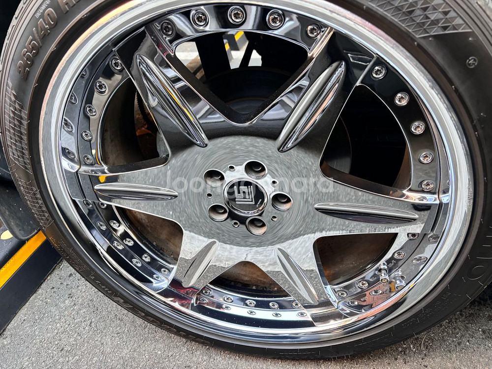 워크 LS406 크롬 22인치 휠만 교환--2