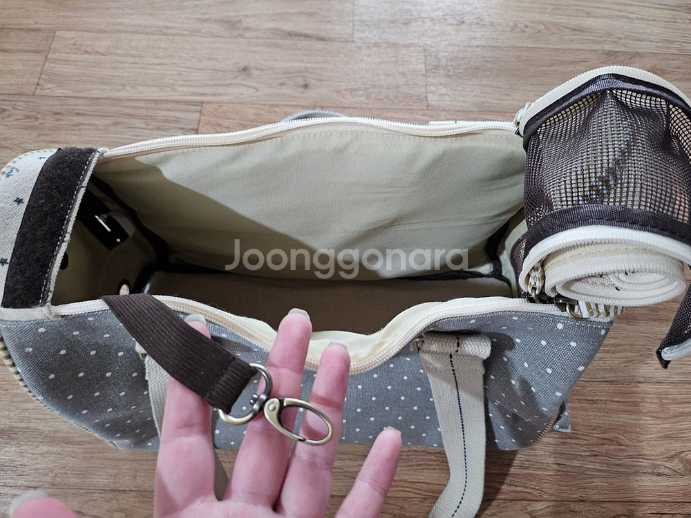 강아지,고양이 이동가방 팔아요(그레이)--9
