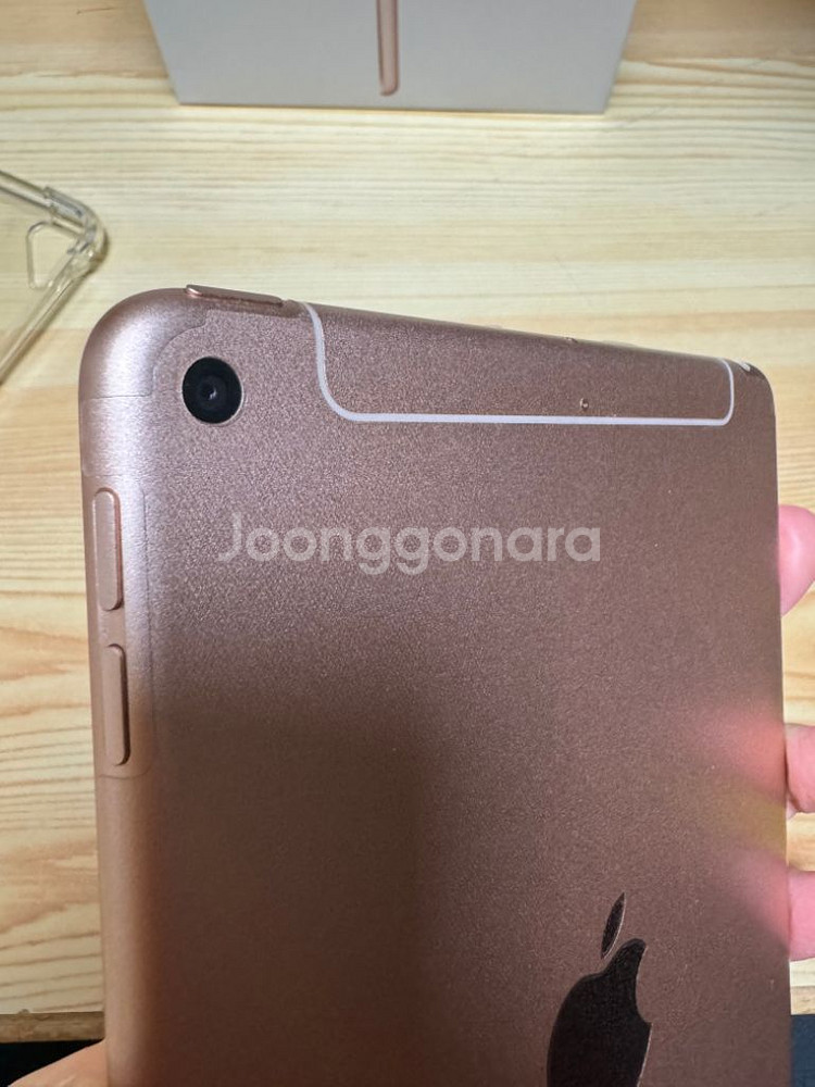 아이패드 미니5 로즈골드64g 셀룰러(액정 살짝 파손)--6