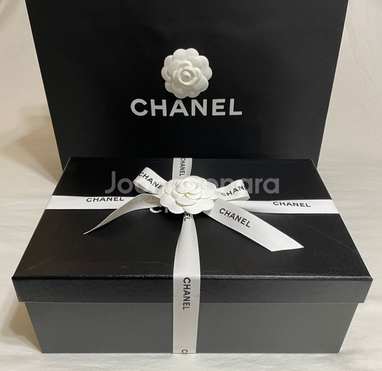 샤넬CC로고 믹스드 파이버 여성 스니커즈 240mm--5