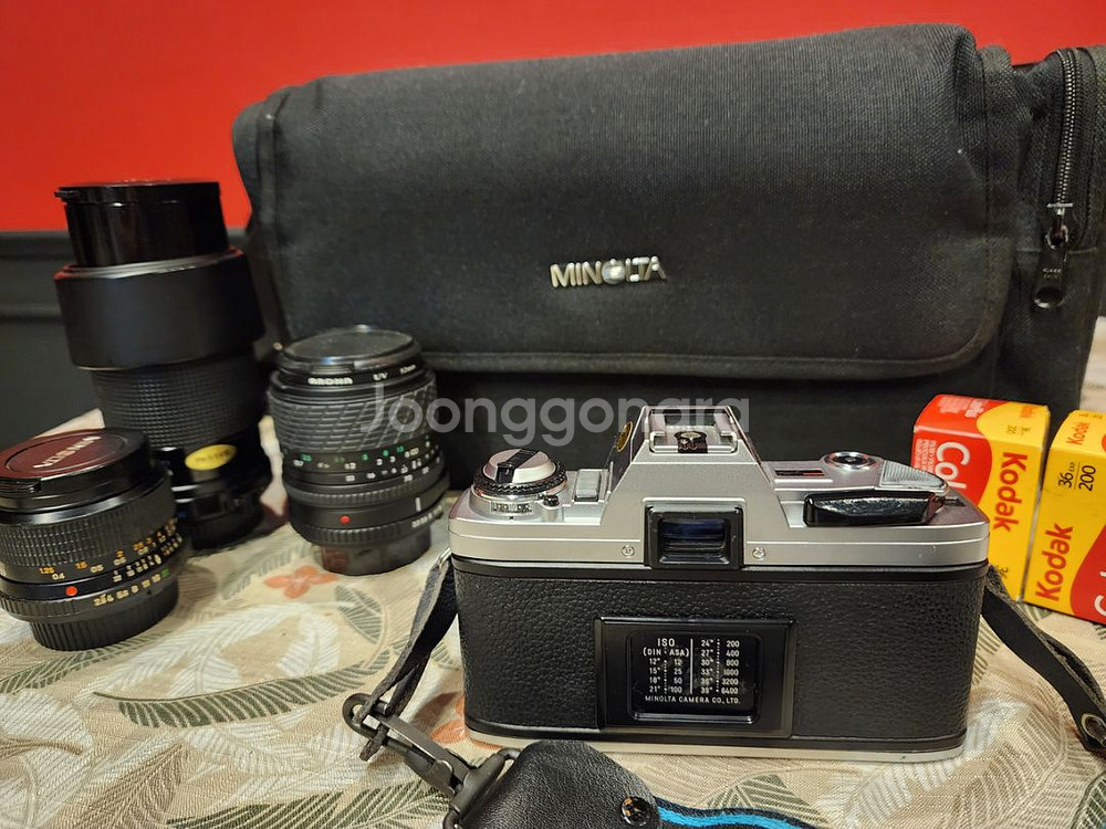 [렌즈4개+바디1개] minolta 카메라 판매합니다--2