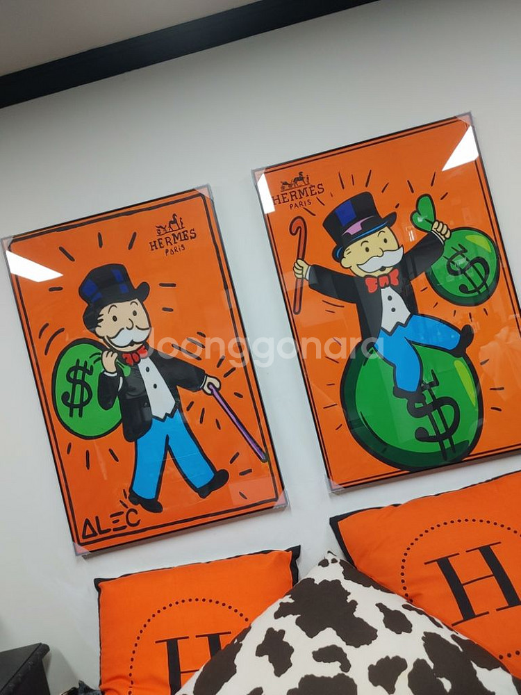 에르메스 풍 대형 디즈니 그림 액자 인테리어소품 팝아트--6