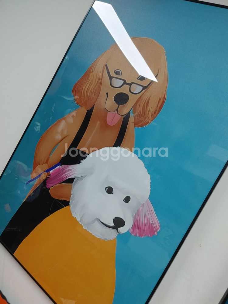 고양이 리트리버 비숑 대형 반려동물 그림 액자 팝아트--6