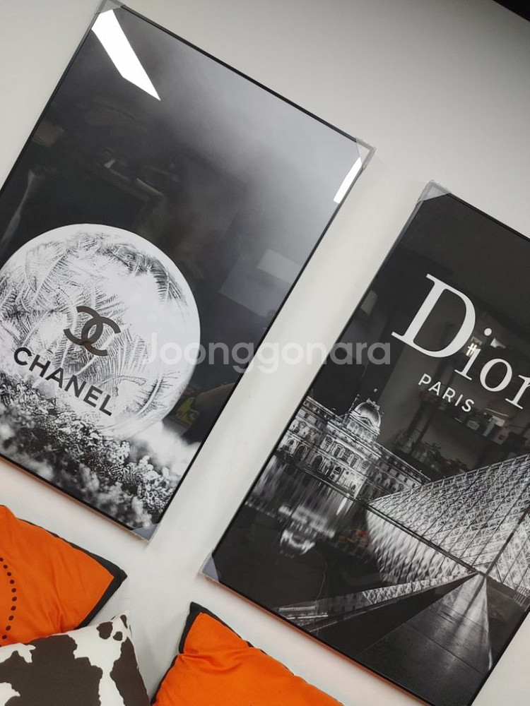샤넬 심볼 대형 명품 그림 액자 팝아트 인테리어액자--8