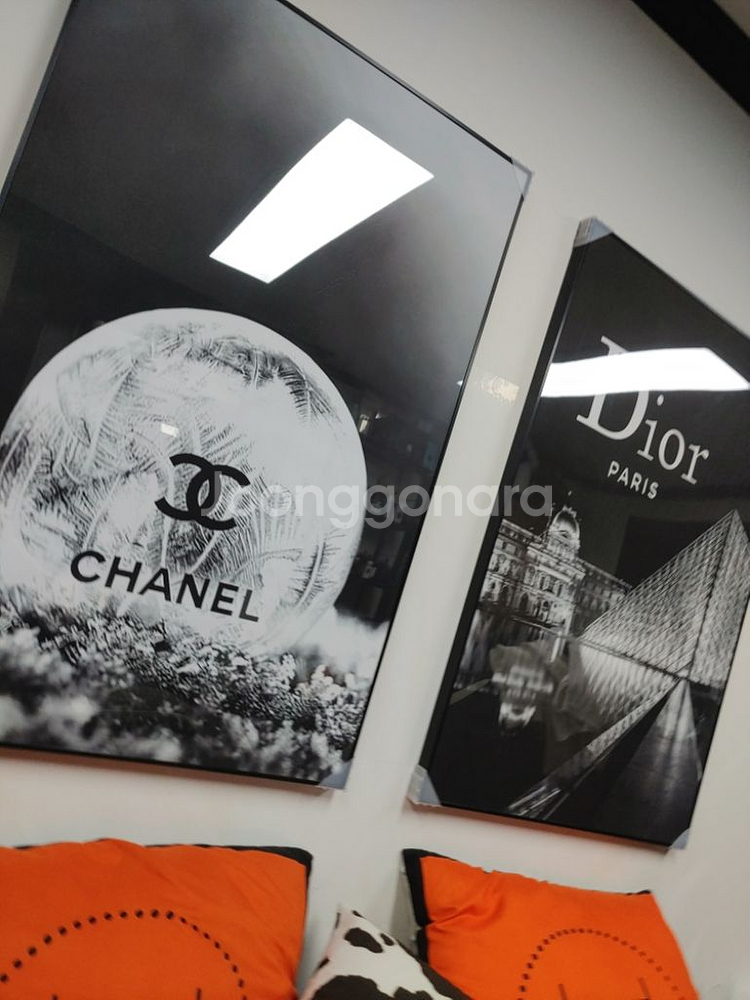 샤넬 심볼 대형 명품 그림 액자 팝아트 인테리어액자--6