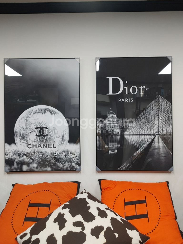 디올 영국 이태리 대형 명품 그림 액자 인테리어액자--3