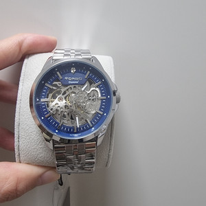 새상품 토르소 T602M 블루 스켈레톤 오토매틱 시계