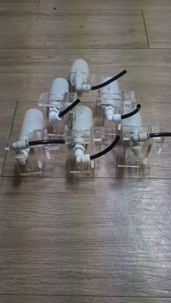 1회 사용 한 어항 아크릴 플로팅 어항 물 수위조절--6