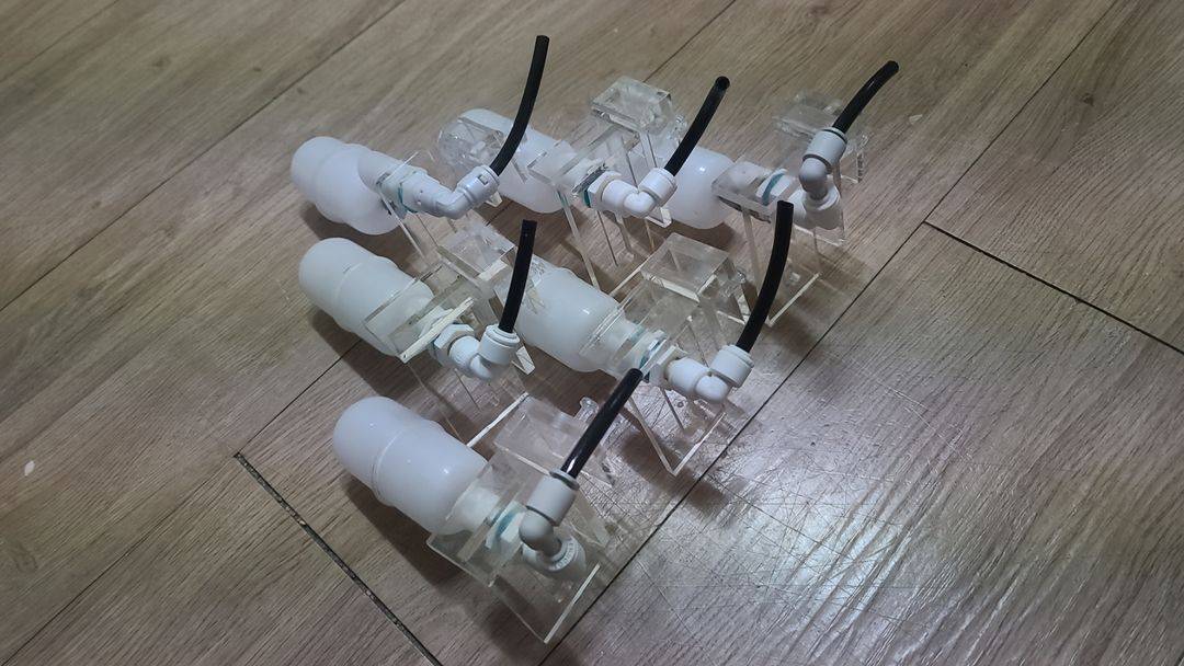 1회 사용 한 어항 아크릴 플로팅 어항 물 수위조절--7