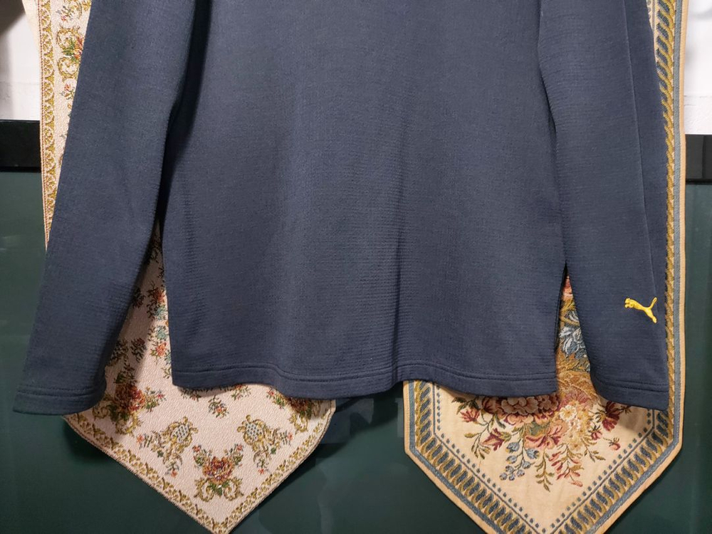 L 푸마 기모 와플 폴라 티셔츠--2