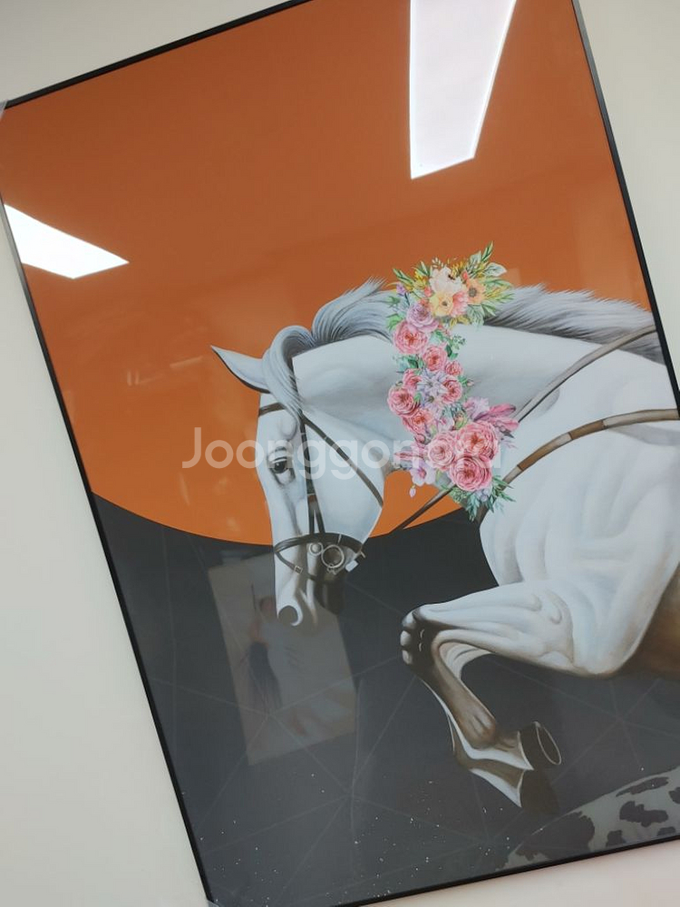 에르메스 대형 말 승마 그림 액자 팝아트 인테리어 소품--3