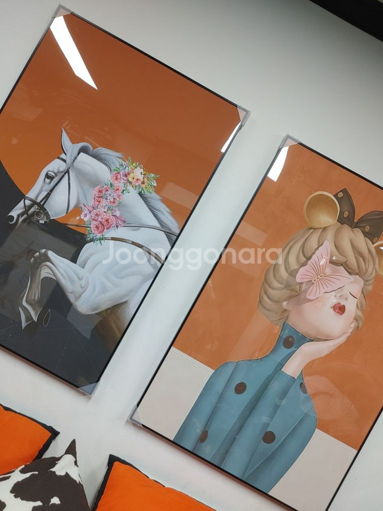 에르메스 대형 말 승마 그림 액자 팝아트 인테리어 소품--7