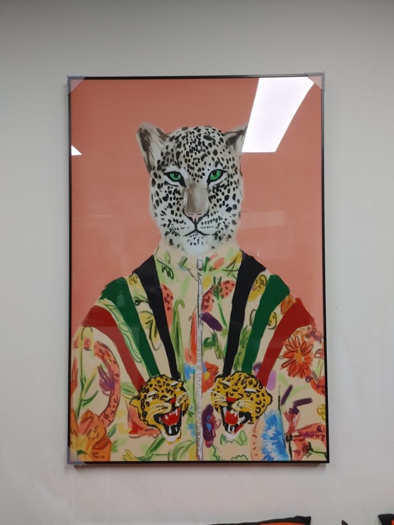 구찌 풍 표범 호랑이 치타 동물 대형 그림 액자 팝아트