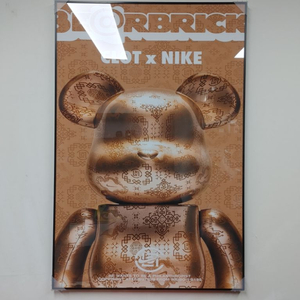 골드 베어브릭 피규어 카우스 대형 곰 그림 액자 팝아트