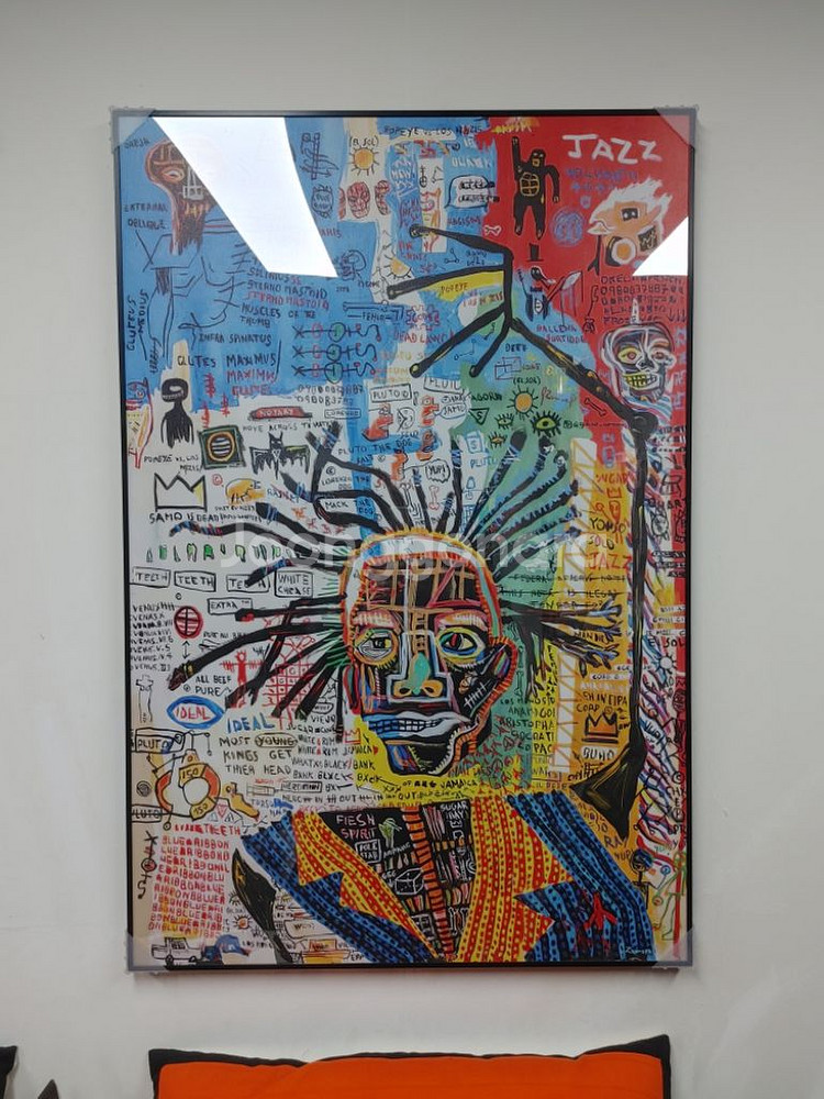 바스키아 대형 포스터 팝아트 그림 액자 인테리어소품--6
