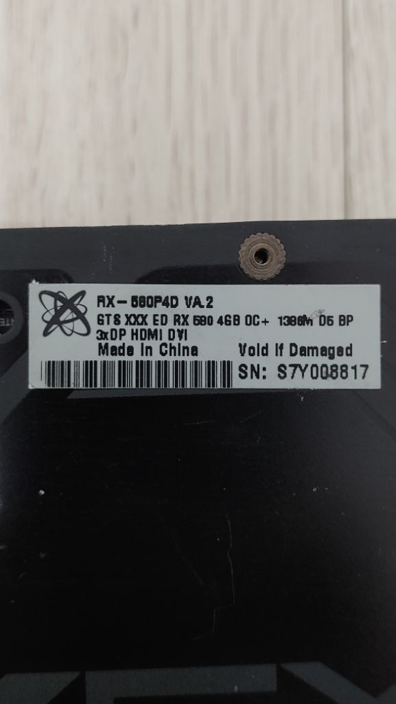 XFX RX580 4G 부품용 수리용 gtx1060동급--3