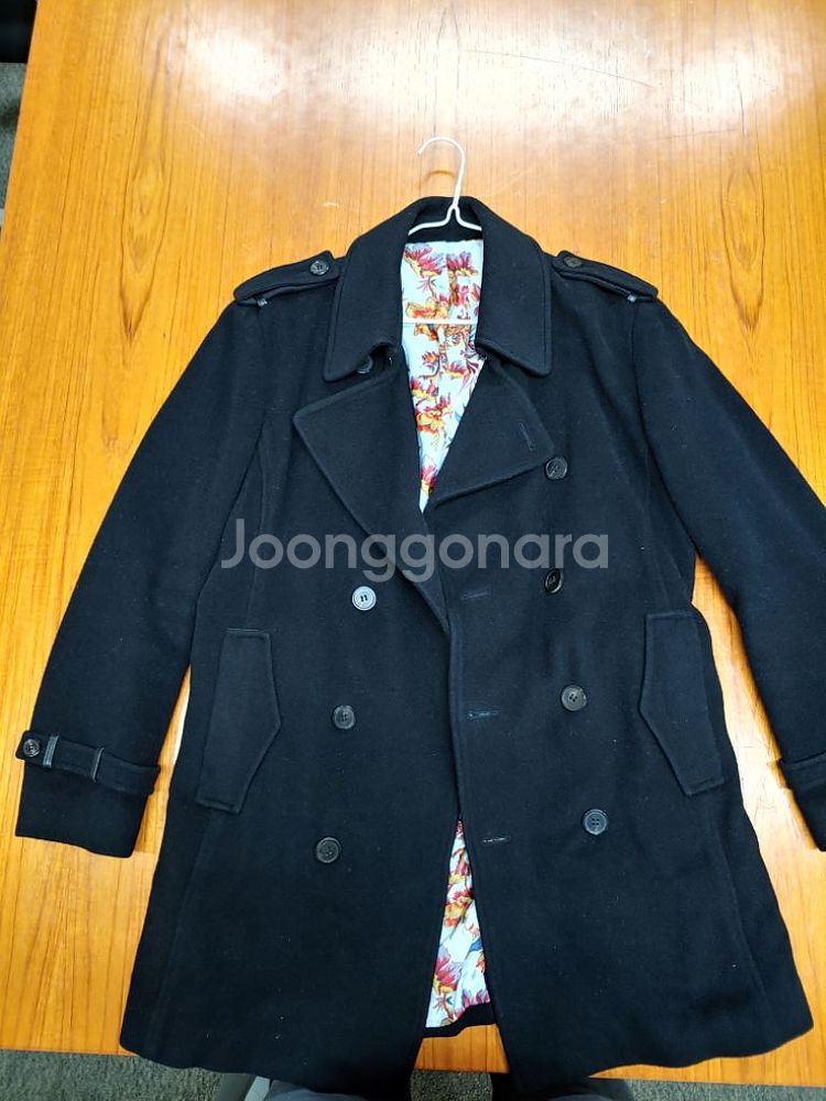 남자고급코트 블랙 100--1