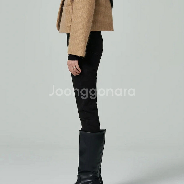 에잇세컨즈 기모 슬림핏 데님 팬츠 (블랙)--2