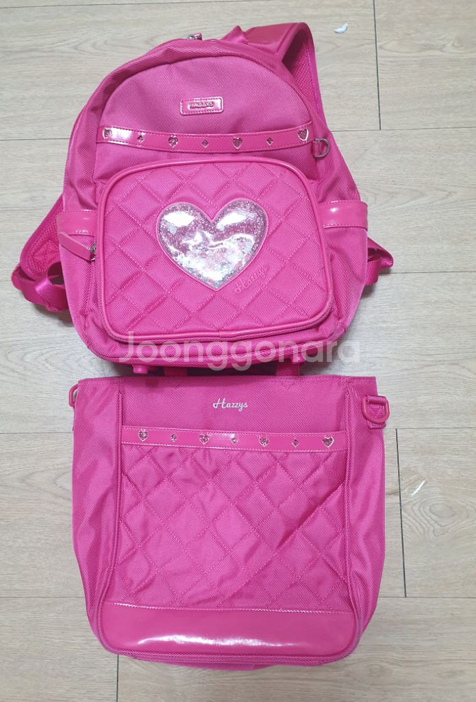 헤지스키즈 여아 책가방세트 최상--1