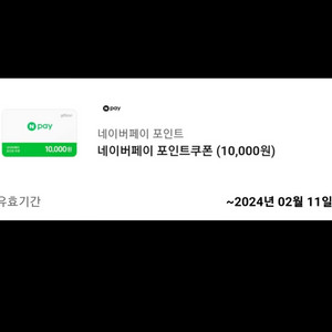 네이버페이 포인트 쿠폰 1만(10,000)원권